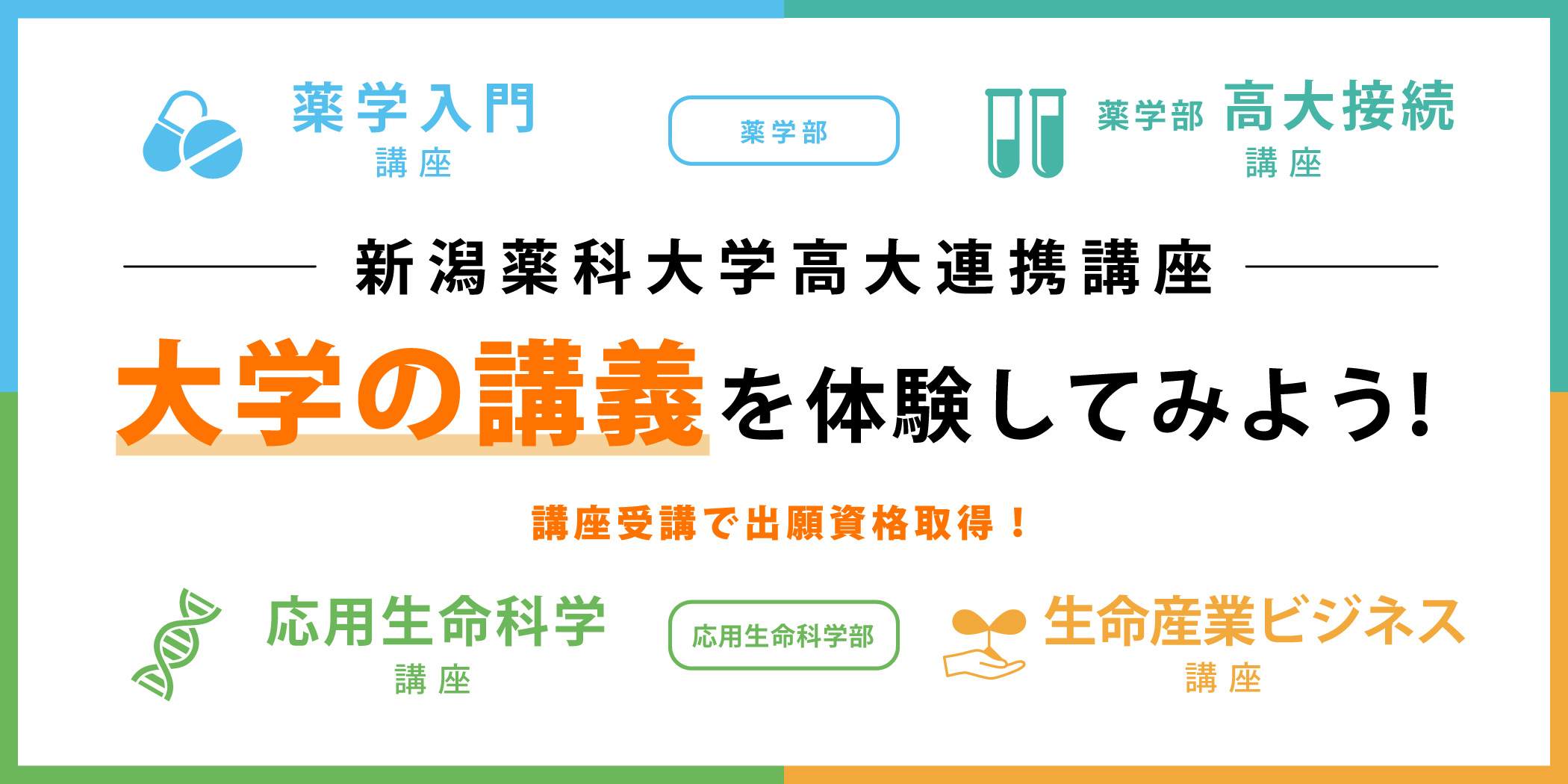 新潟薬科大学高大連携講座