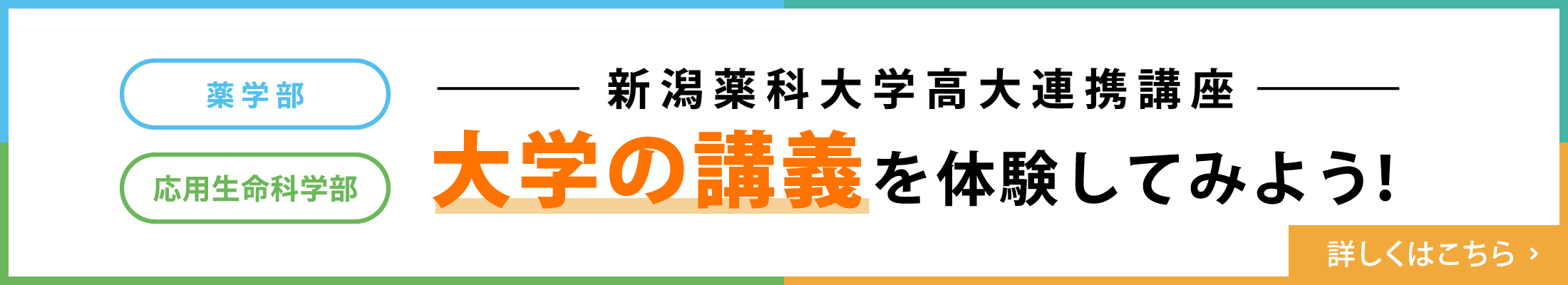 大学の講義を体験してみよう！
